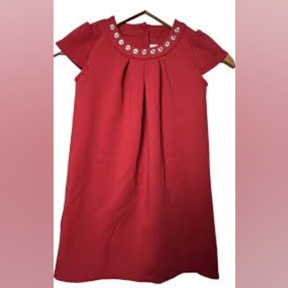 GYMBROEE RED EMBELLISED NWT DRESS 2T - Picture 1 of 11